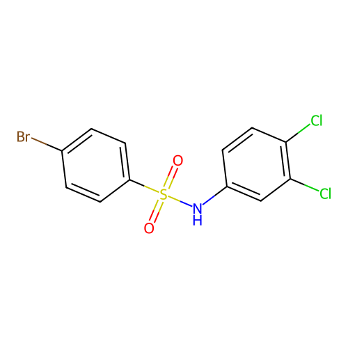 4-bromo-N-(3,4-dichlorophenyl)benzenesulfonamide structure