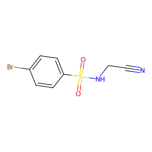 4-溴-N-(氰基甲基)苯磺酰胺 structure