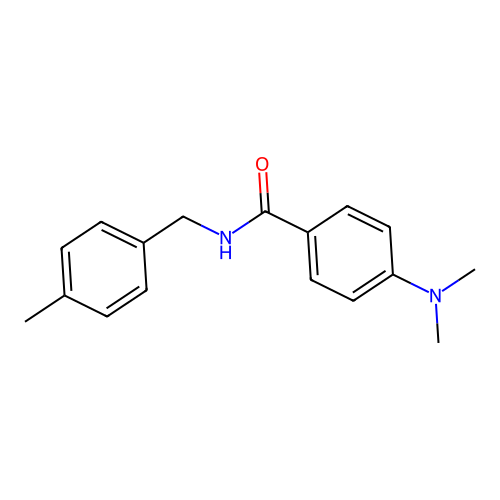 4-(dimethylamino)-N-(4-methylbenzyl)benzamide structure