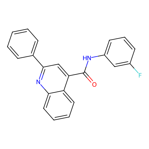 N-(3-氟苯基)-2-苯基喹啉-4-甲酰胺 structure