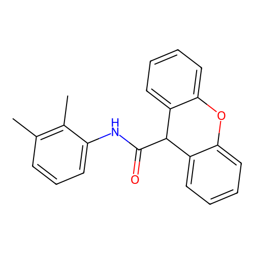 N-(2,3-dimethylphenyl)-9H-xanthene-9-carboxamide structure