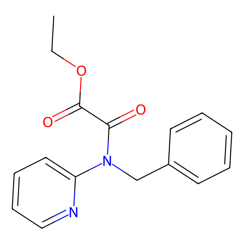 Ethyl [benzyl(pyridin-2-yl)amino](oxo)acetate structure