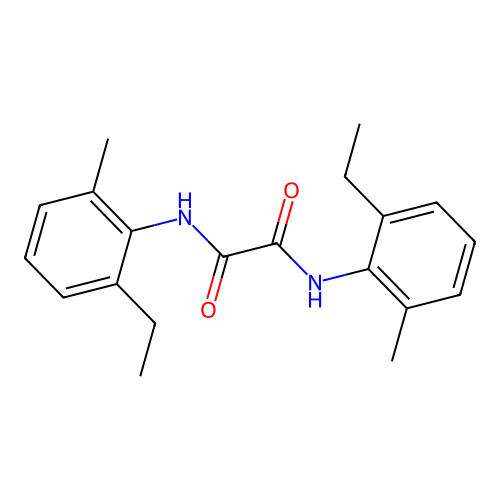 N,N'-bis(2-ethyl-6-methylphenyl)ethanediamide structure
