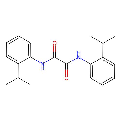 N,N'-bis[2-(propan-2-yl)phenyl]ethanediamide structure