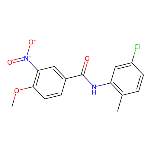 N-(5-chloro-2-methylphenyl)-4-methoxy-3-nitrobenzamide structure