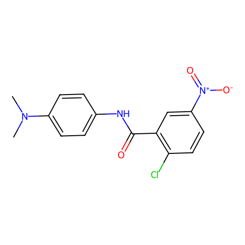 2-chloro-N-[4-(dimethylamino)phenyl]-5-nitrobenzamide structure