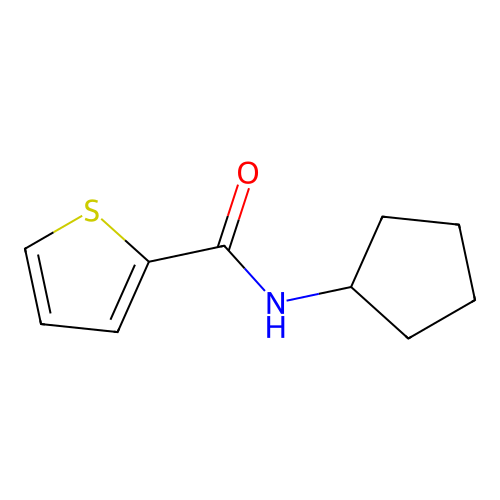 N-cyclopentyl-2-thiophenecarboxamide structure