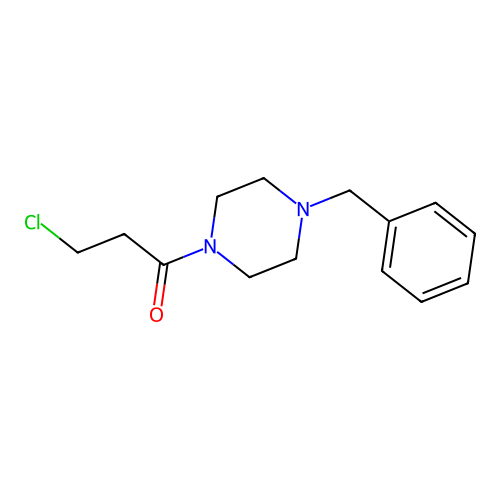 1-(4-Benzylpiperazin-1-yl)-3-chloropropan-1-one structure