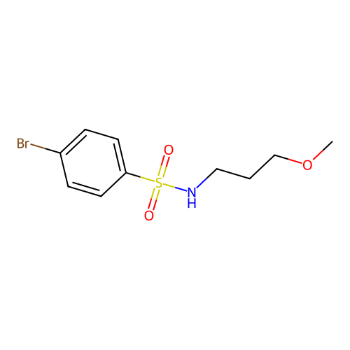 4-bromo-N-(3-methoxypropyl)benzenesulfonamide structure