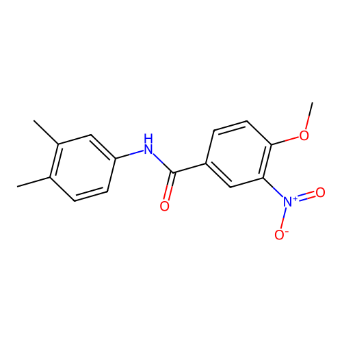 N-(3,4-dimethylphenyl)-4-methoxy-3-nitrobenzamide structure