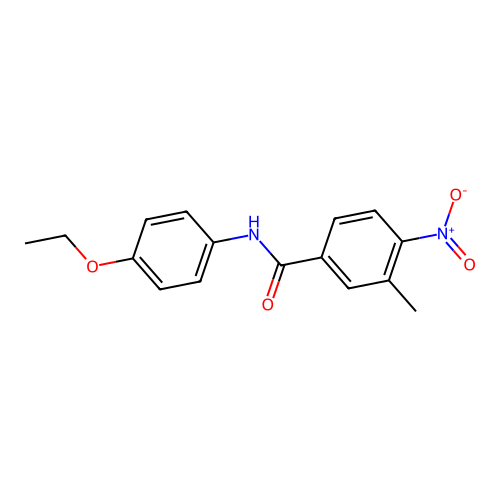 N-(4-ethoxyphenyl)-3-methyl-4-nitrobenzamide structure