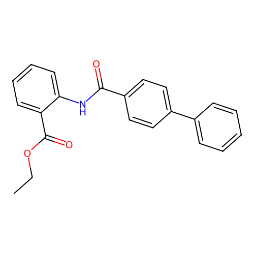 Ethyl 2-[(4-phenylbenzoyl)amino]benzoate structure
