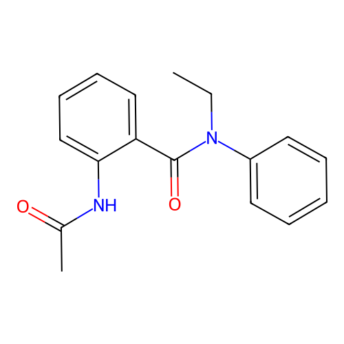 2-(acetylamino)-N-ethyl-N-phenylbenzamide structure