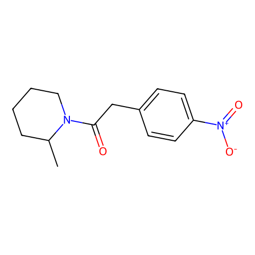 1-(2-Methylpiperidin-1-yl)-2-(4-nitrophenyl)ethanone structure