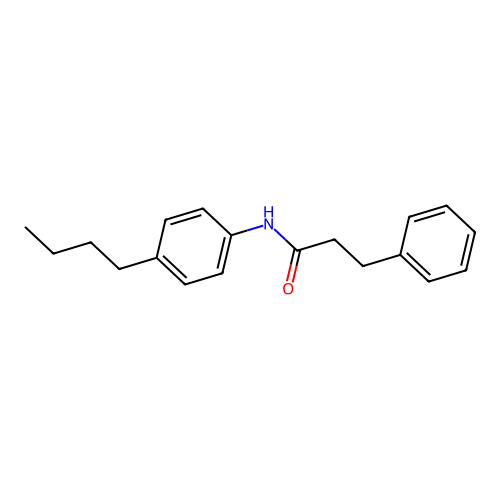N-(4-butylphenyl)-3-phenylpropanamide structure