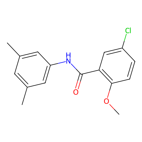 5-chloro-N-(3,5-dimethylphenyl)-2-methoxybenzamide structure