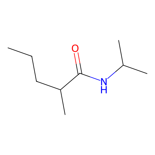 2-methyl-N-(propan-2-yl)pentanamide structure