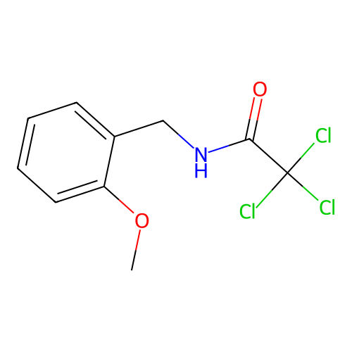 2,2,2-trichloro-N-(2-methoxybenzyl)acetamide structure