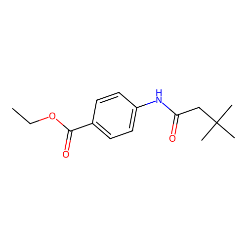 Ethyl 4-[(3,3-dimethylbutanoyl)amino]benzoate structure