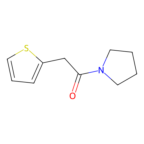 1-(Pyrrolidin-1-yl)-2-(thiophen-2-yl)ethanone structure