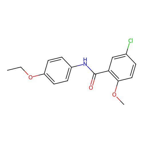 5-chloro-N-(4-ethoxyphenyl)-2-methoxybenzamide structure