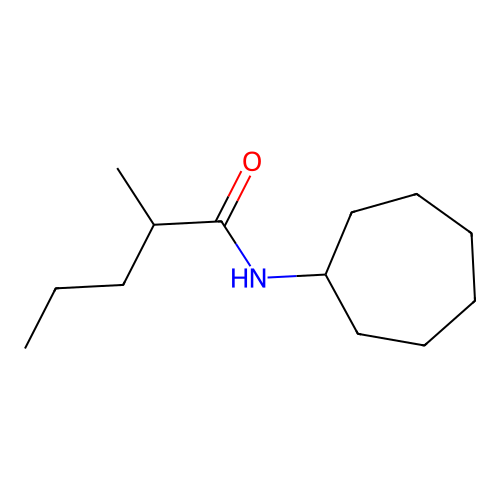 N-cycloheptyl-2-methylpentanamide structure
