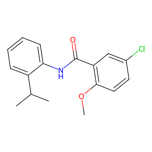5-chloro-N-(2-isopropylphenyl)-2-methoxybenzamide structure