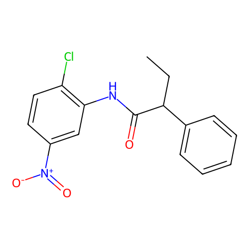 N-(2-chloro-5-nitrophenyl)-2-phenylbutanamide structure