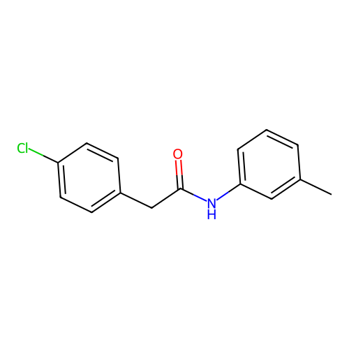 2-(4-氯苯基)-N-(3-甲基苯基)乙酰胺 structure