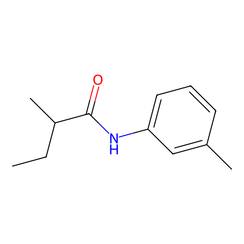 2-methyl-N-(3-methylphenyl)butanamide structure