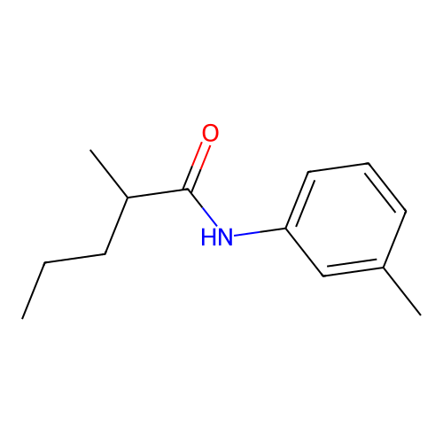 2-methyl-N-(3-methylphenyl)pentanamide structure