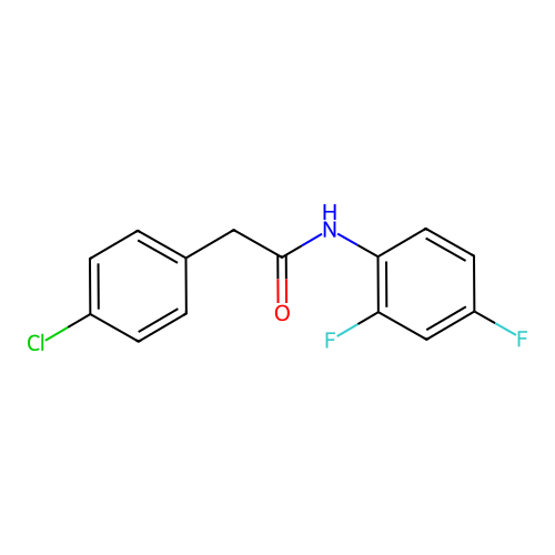 2-(4-chlorophenyl)-N-(2,4-difluorophenyl)acetamide structure