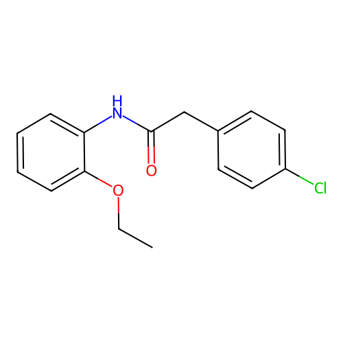 2-(4-chlorophenyl)-N-(2-ethoxyphenyl)acetamide structure