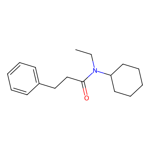 N-环己基-N-乙基-3-苯基丙酰胺 structure