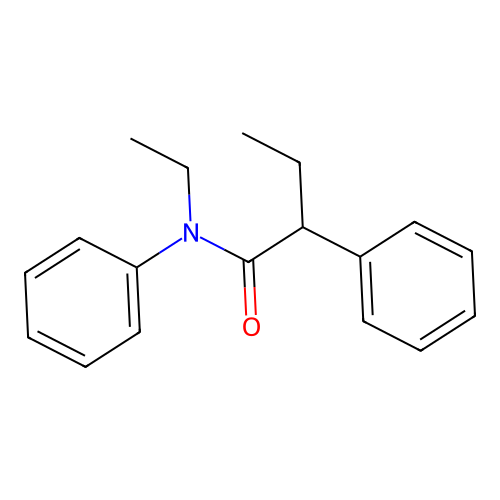 N-ethyl-N,2-diphenylbutanamide structure