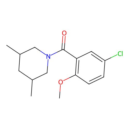 (5-Chloro-2-methoxyphenyl)(3,5-dimethylpiperidin-1-yl)methanone structure
