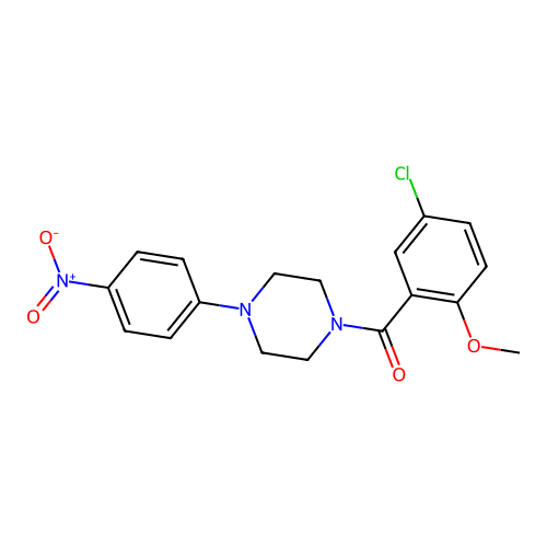 (5-Chloro-2-methoxyphenyl)[4-(4-nitrophenyl)piperazin-1-yl]methanone structure