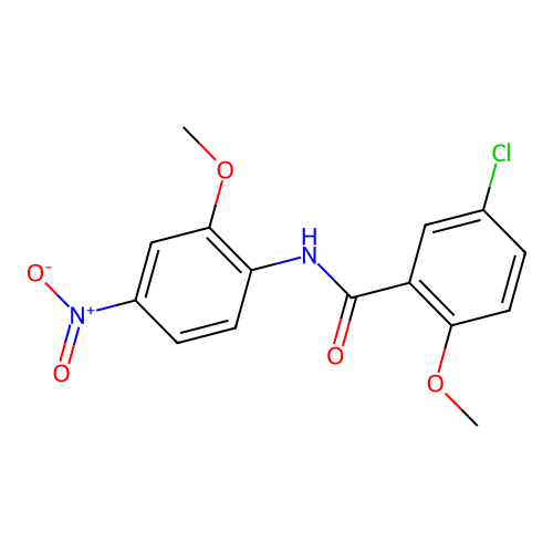 5-chloro-2-methoxy-N-(2-methoxy-4-nitrophenyl)benzamide structure