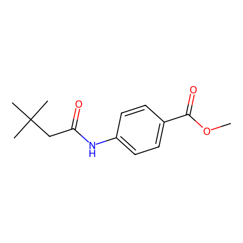 Methyl 4-[(3,3-dimethylbutanoyl)amino]benzoate structure