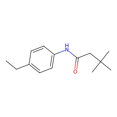 N-(4-ethylphenyl)-3,3-dimethylbutanamide structure