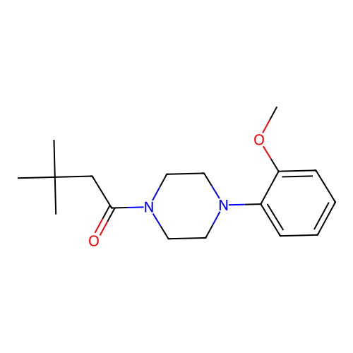 1-[4-(2-Methoxyphenyl)piperazin-1-yl]-3,3-dimethylbutan-1-one structure