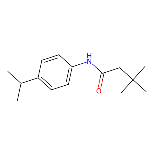 3,3-二甲基-N-(4-propan-2-yl苯基)丁酰胺 structure