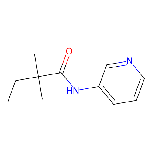2,2-dimethyl-N-pyridin-3-ylbutanamide structure