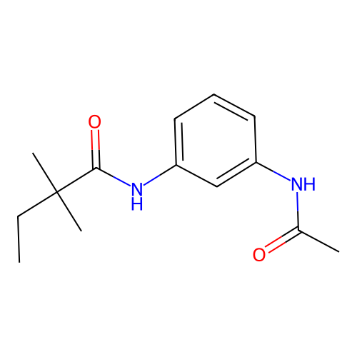 N-[3-(乙酰氨基)苯基]-2,2-二甲基丁酰胺 structure