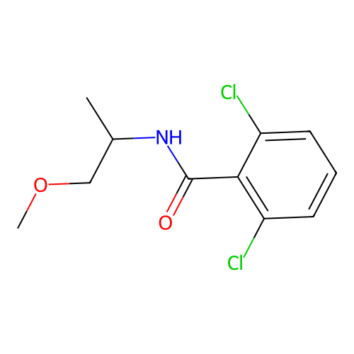 2,6-dichloro-N-(1-methoxypropan-2-yl)benzamide structure