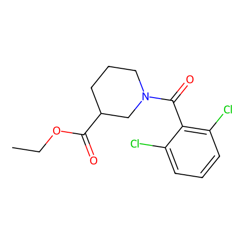 Ethyl 1-(2,6-dichlorobenzoyl)piperidine-3-carboxylate structure
