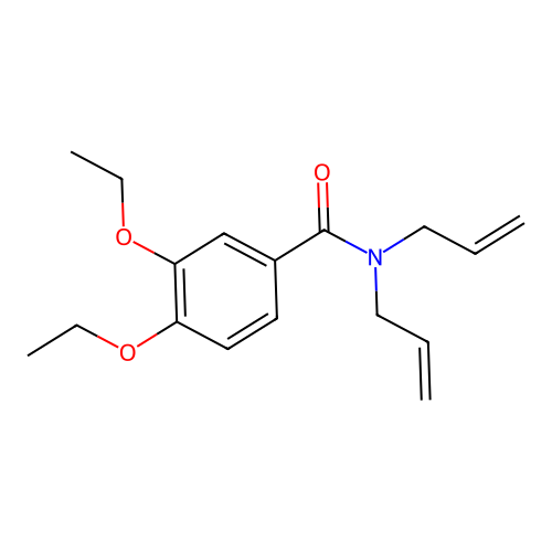 N,N-diallyl-3,4-diethoxybenzamide structure