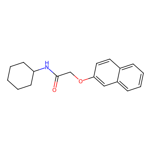 N-cyclohexyl-2-(2-naphthyloxy)acetamide structure