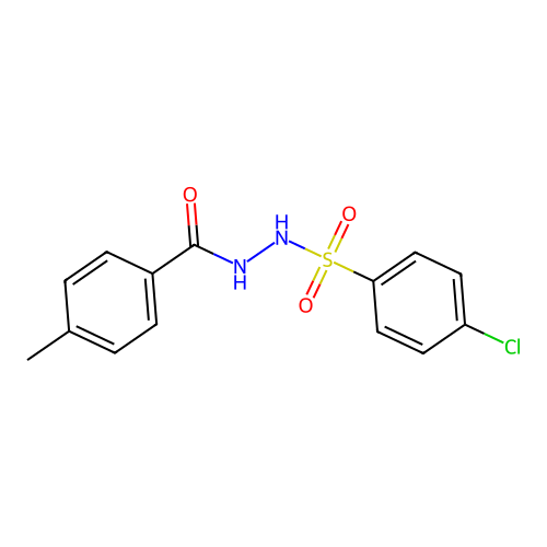 N'-[(4-chlorophenyl)sulfonyl]-4-methylbenzohydrazide structure