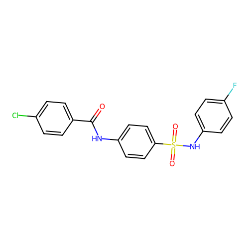 4-chloro-N-{4-[(4-fluorophenyl)sulfamoyl]phenyl}benzamide structure